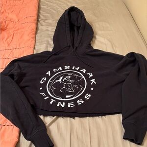Gymshark Black Cropped Hoodie